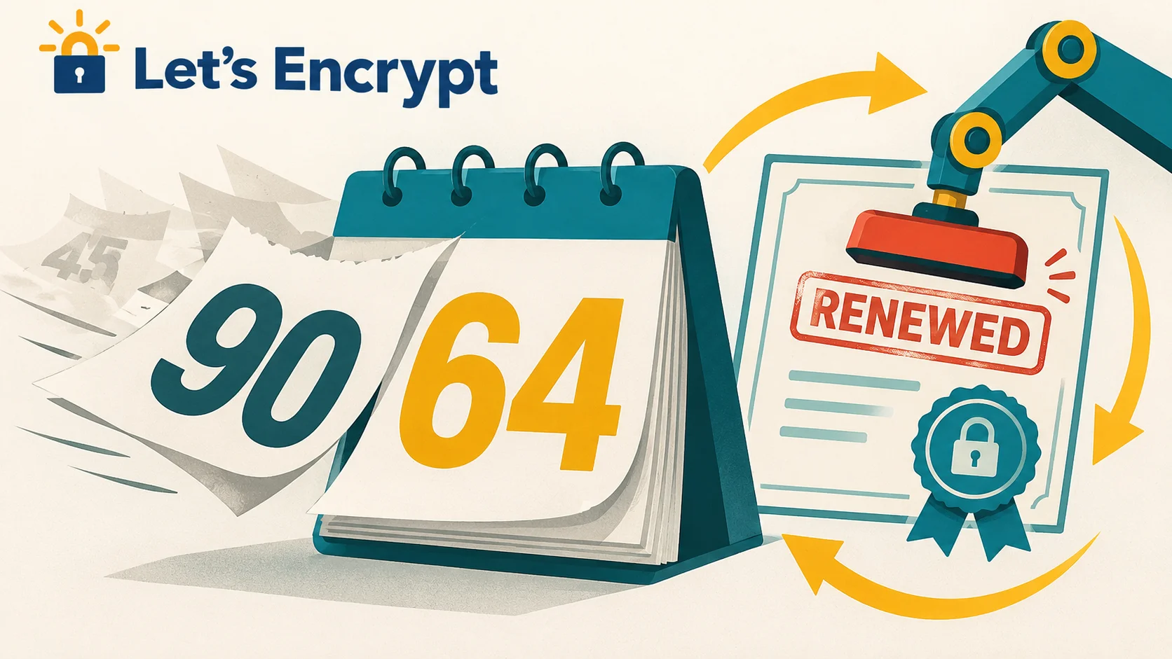 Let's Encrypt recorta la validez de sus certificados de 90 a 64 días desde febrero de 2027