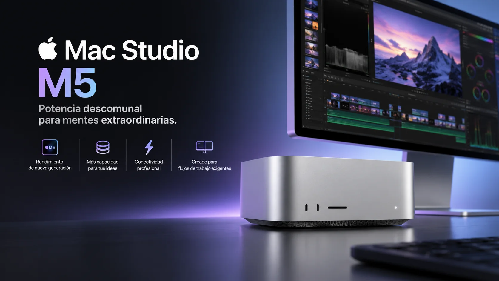 Apple Mac Studio M5: hasta 512GB de memoria unificada para IA local, pero la configuración que de verdad importa ni siquiera es reservable todavía
