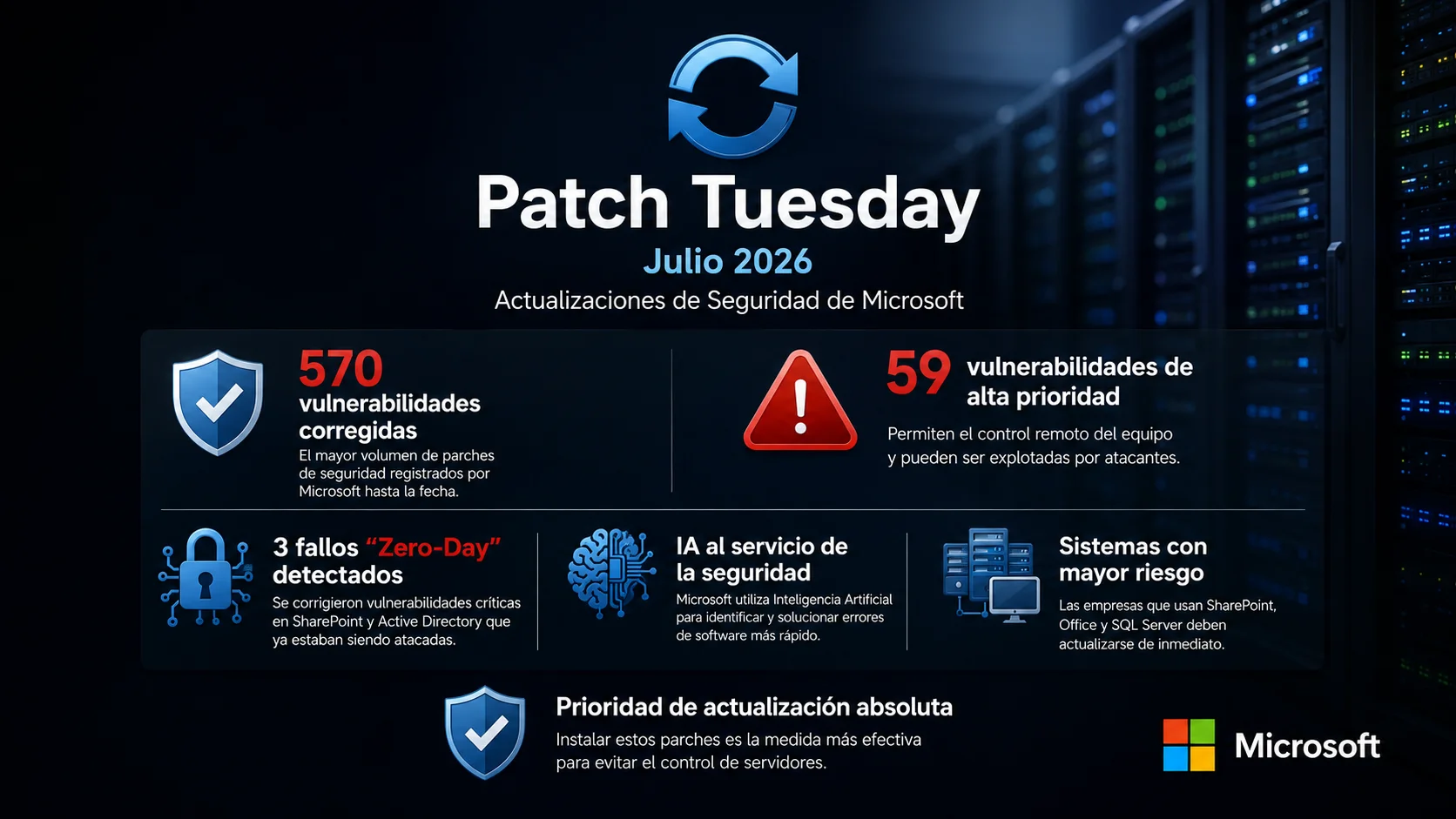 Patch Tuesday de julio 2026 (Microsoft)