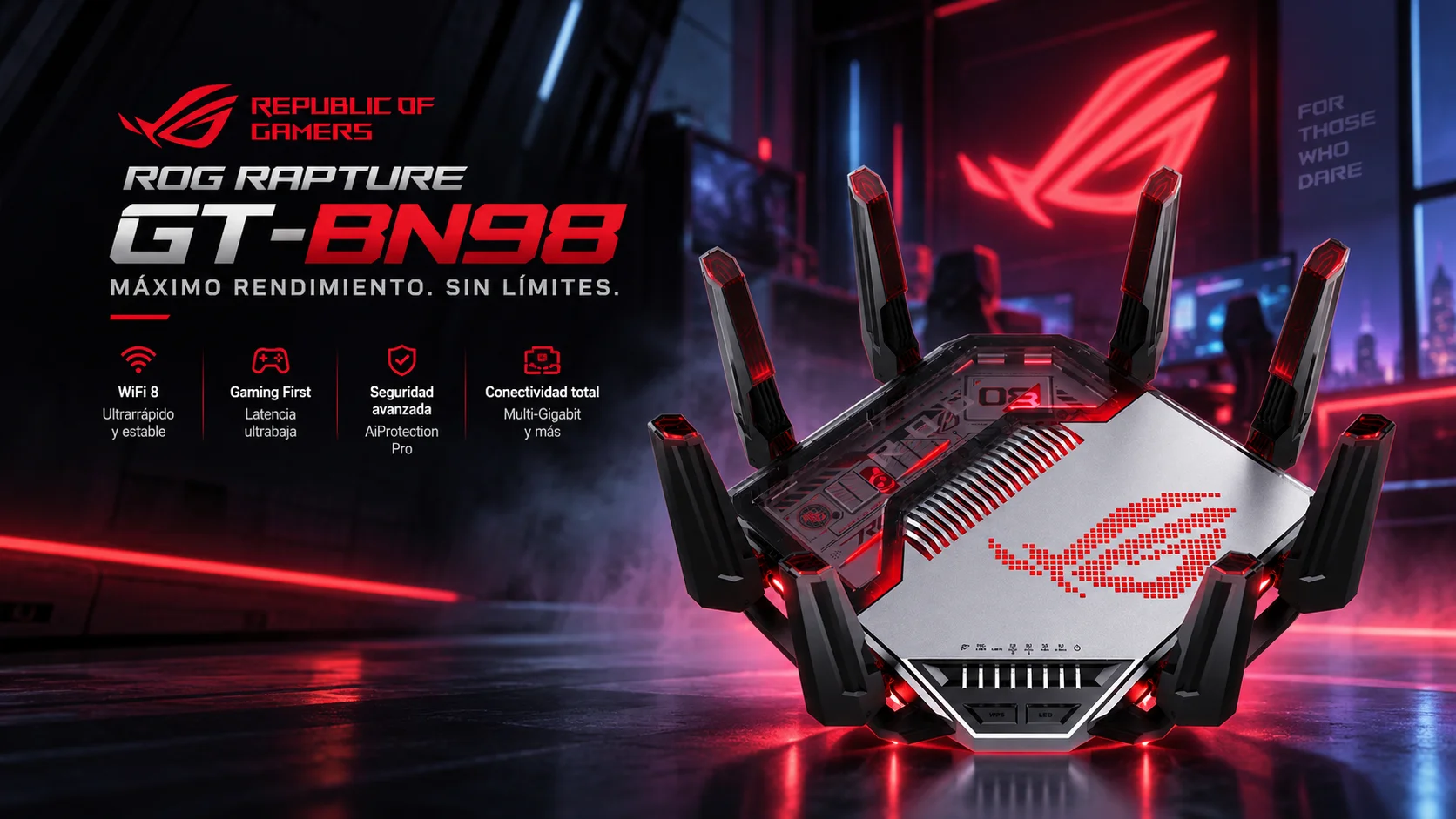 ASUS ROG Rapture GT-BN98: el primer router Wi-Fi 8 que se puede comprar de verdad, sin apenas un dispositivo que lo aproveche