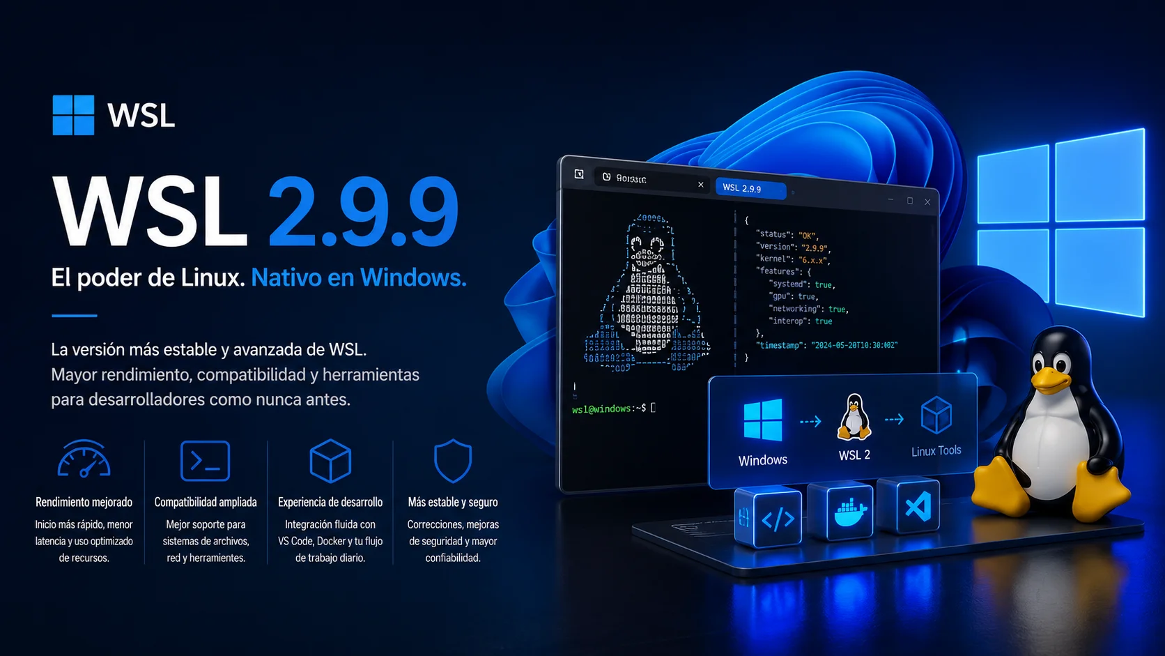 WSL 2.9.9: los contenedores nativos (wslc) maduran mientras Microsoft prepara su disponibilidad general para otoño