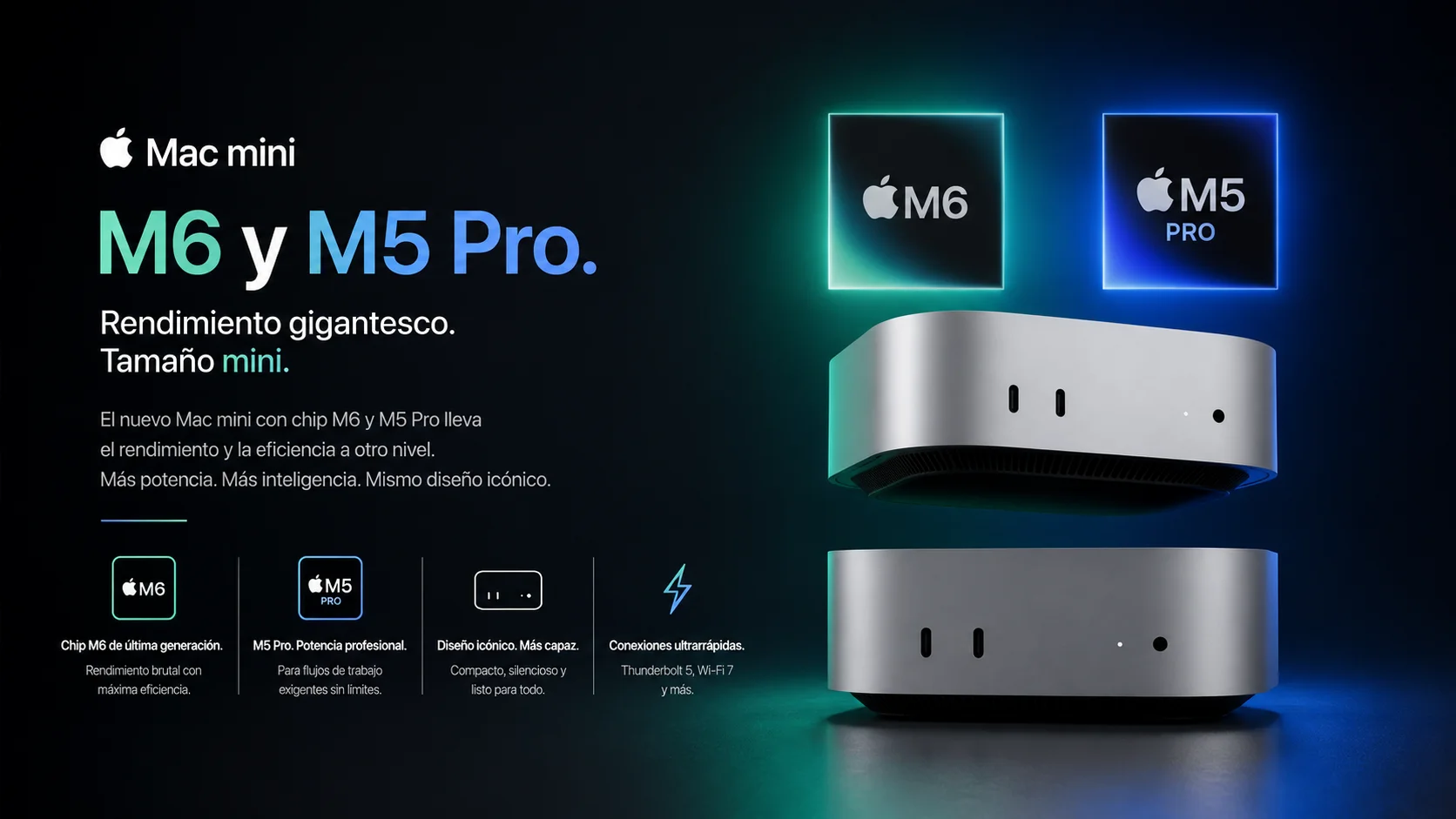 Apple Mac mini M6 y M5 Pro: el primer Mac con doble Neural Engine se estrena con el precio de entrada más alto de la historia de la gama